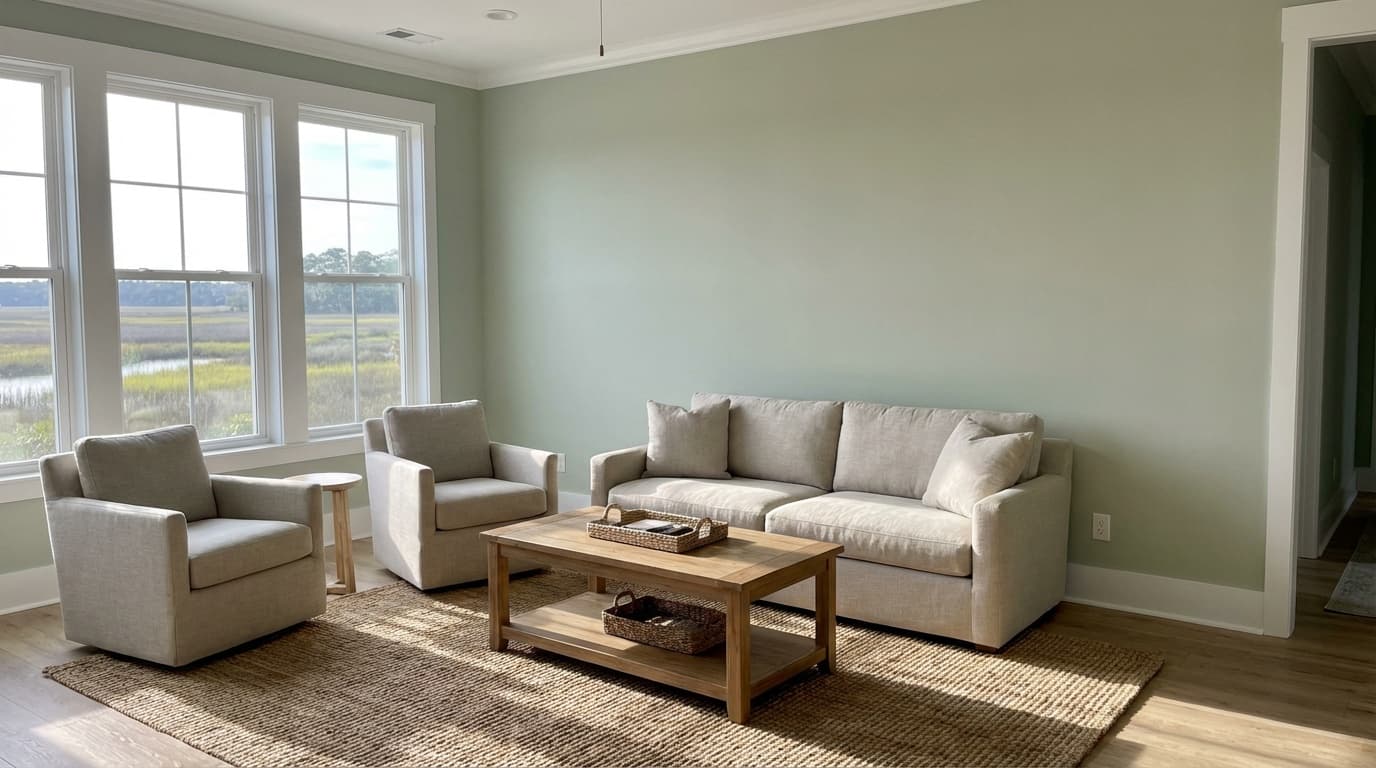 Painter sanding drywall repair